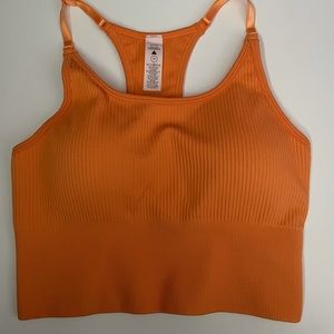 Balance Athletica Orange Linear Racer Top Size M